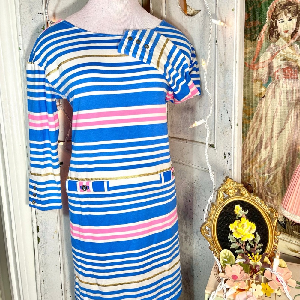 Lilly Pulitzer Dress Lena Tiki Striped Dress